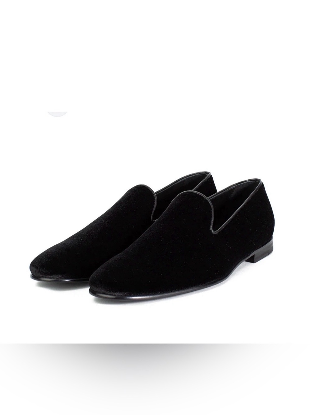 ZARA Women Black Velvet Slip-On Loafers